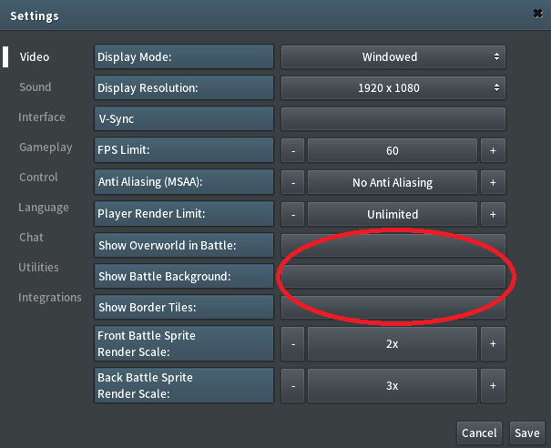 PokeMMO Video Settings